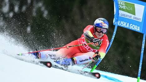 Marco Odermatt in Aktion