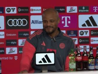 Im Netz viral gehende Social-Media-Videos über Vincent Kompanys angebliche „Aura“ sorgen derzeit für Gesprächsstoff. Der Bayern-Trainer reagiert darauf mit einer ordentlichen Portion Humor und verweist auf seinen Co-Trainer.