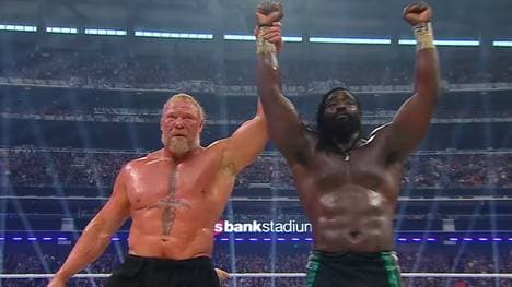 Brock Lesnar würdigte beim WWE SummerSlam seinen Bezwinger Oba Femi