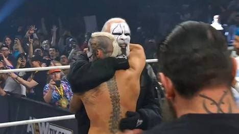 Sting beglückwünschte Darby Allin bei AEW Dynamite zu seinem Titelgewinn