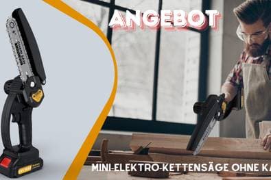 Mini Kettensäge mit Akku – Top-Angebot!