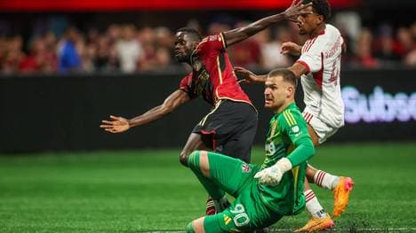 Jamal Thiaré düpierte Torhüter Luka Gavran beim späten Siegtor für Atlanta
