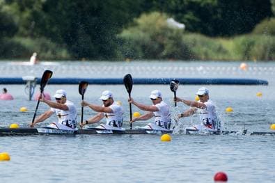 Deutsche Kajak-Vierer im Finale