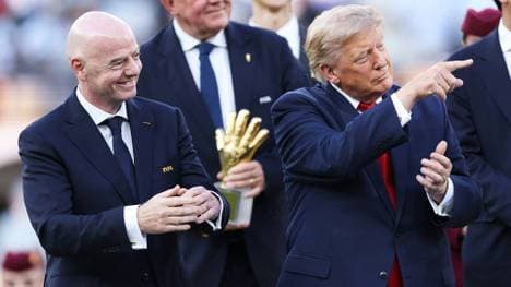 Ziemlich beste Freunde: Infantino (l.) und Trump
