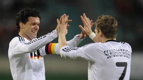 Michael Ballack, Bastian Schweinsteiger, Nationalmannschaft