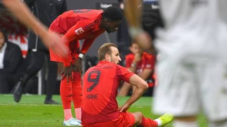 Bayern-Star Harry Kane musste gegen Eintracht Frankfurt verletzungsbedingt ausgewechselt werden