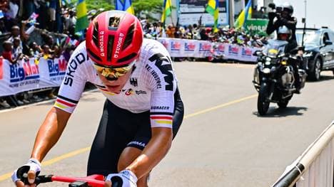 Marius Mayrhofer war beim Straßenrennen zeitweise Teil der Spitzengruppe
