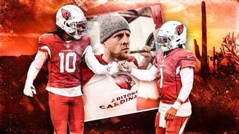 J.J. Watt (mitte) läuft nun für die Arizona Cardinals auf.