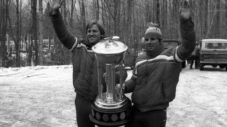 Erich Schärer (r.) bei den Olympischen Winterspielen 1980