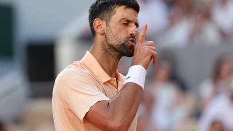 Novak Djokovic steht in der 3. Runde von Paris