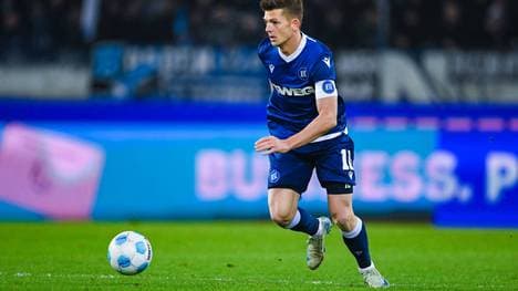 Marvin Wanitzek trifft mit dem Karlsruher SC auf Paderborn