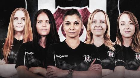 Die neuen Counter-Strike-Spielerinnen von Besiktas Istanbul: Zainab “zAAz” Turkie, Julia “juliano” Kiran, Ksenia “vilga” Kluenkova, Petra “Petra” Stoker und Anastasia “kr4sylya” Khlobystina (Testphase)