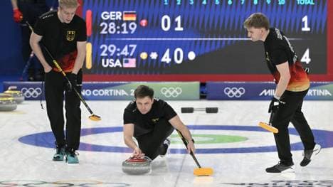 Das deutsche Team um Skip Marc Muskatewitz