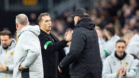 Julen Lopetegui (l.) neben Jürgen Klopp