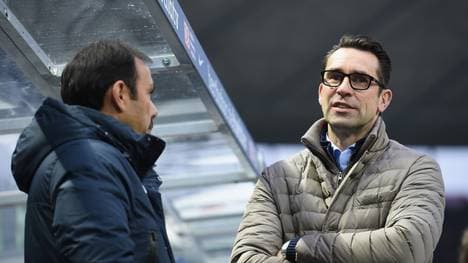 Michael Preetz im Gespräch mit Jos Luhukay