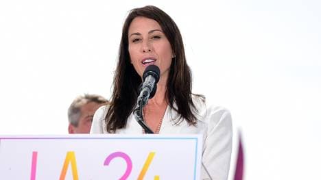 Die frühere Schwimmerin Janet Evans kämpft für die Spiele in Los Angeles