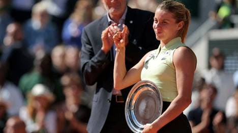 Chwalinska nach dem Finale der French Open