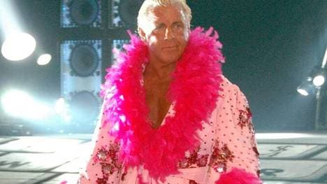 Ric Flair bei einem späten WWE-Match im Jahr 2005