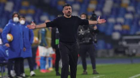 Gennaro Gattuso scheiterte mit der SSC Neapel in der Europa League am FC Granada