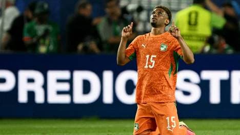 Amad Diallo feiert sein Tor