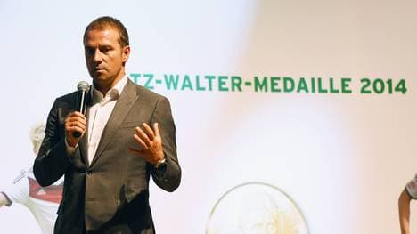 Hansi Flick bei der Verleihung der Fritz Walter Medaille