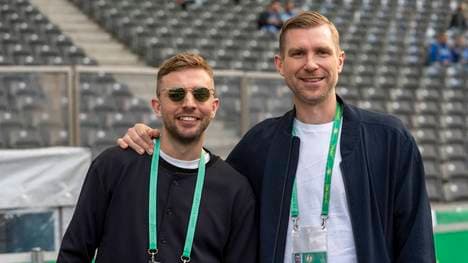Per Mertesacker (r.) gewann zusammen mit Christoph Kramer und dem DFB-Teamdie Weltmeisterschaft 2014 in Brasilien