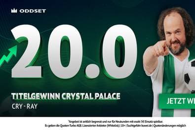 20er-Quote auf Crystal Palace! ODDSET zündet den Quoten-Turbo zum Conference League Finale!
