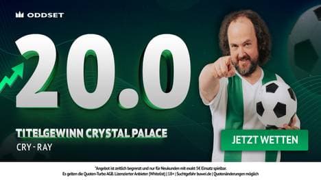 Quote 20.00! ODDSET Boost für Crystal Palace Sieg im Conference League Finale
