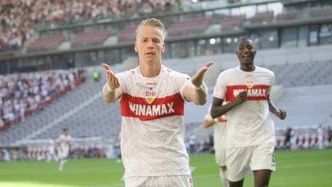 Erfolgsduo beim VfB Stuttgart: Chris Führich (vorn) und Serhou Guirassy