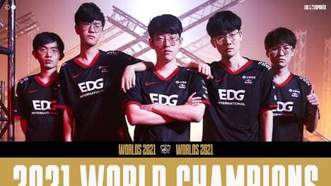 Nach fünf Spielen gewinnt EDward Gaming die League of Legends World Championship 2021 mit 3:2 gegen LCK-Vertreter DAMWON KIA