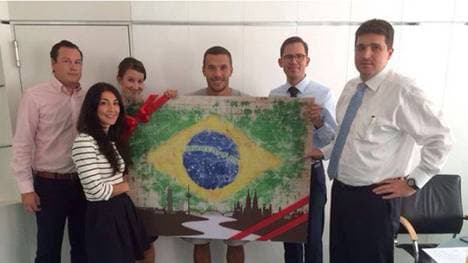 Lukas Podolski hat weltmeisterliche Erinnerungen an Brasilien.