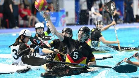 Die Kanupolo-Frauen holen Gold in Chengdu
