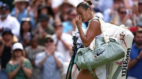 Aryna Sabalenka nach ihrem Halbfinal-Aus in Wimbledon