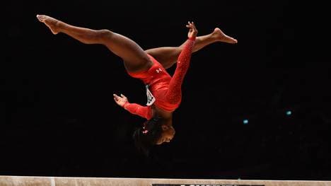 Simone Biles setzte sich vor Teamkollegin Gabrielle Douglas durch