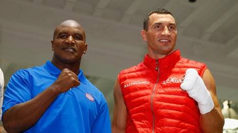 Evander Holyfield (l.) Wladimir Klitschko v Bryant Jennings - Open Workouts