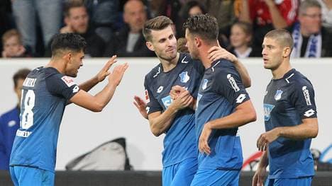 Mark Uth jubelt mit der TSG Hoffenheim