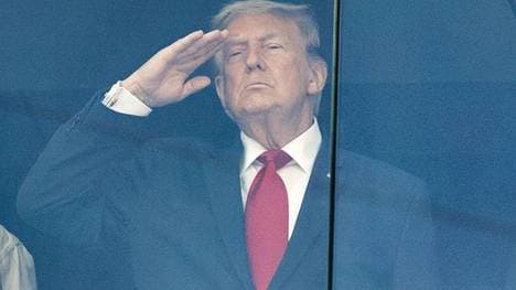 US-Präsident Donald Trump reiste zum WM-Finale an