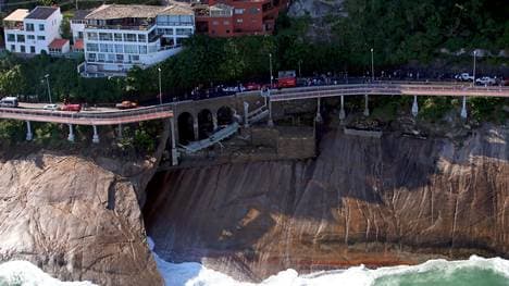 Der eingestürzte Küstenradweg wurde erst vor vier Monaten eröffnet