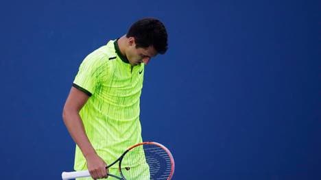 Bernard Tomic flog bei den US Open in der ersten Runde raus