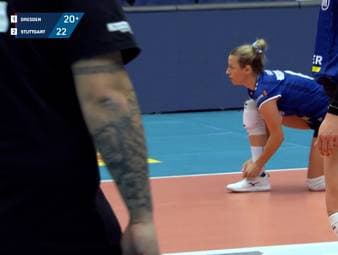 Der Dresdner SC und der Allianz MTV Stuttgart spielen ein hochklassiges Spitzenspiel in der Dresdner Arena. Eine Szene jedoch sorgt für Empörung - auf beiden Seiten!