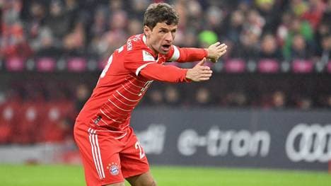 Thomas Müller war nach dem 1:1 des FC Bayern gegen Frankfurt merklich unzufrieden