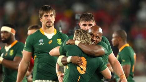 Südafrika bejubelt den Einzug ins Endspiel der Rugby-WM