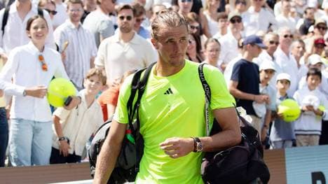 Das Spiel von Alexander Zverev muss unterbrochen werden