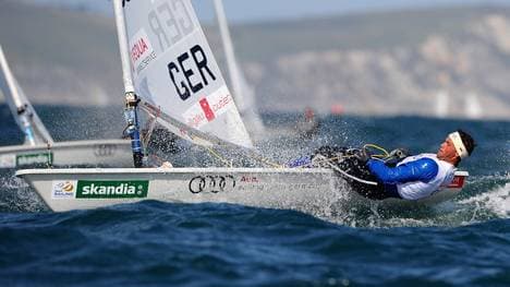 Philipp Buhl bei der Skandia Sail for Gold Regatta 2011