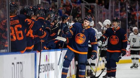 Leon Draisaitl war an beiden Oilers-Toren zum Sieg gegen die Kings beteiligt