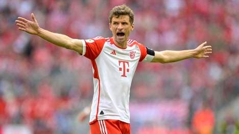 Thomas Müller im neuen Trikot des FC Bayern