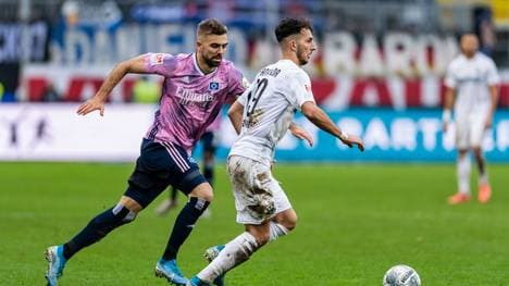 Lukas Hinterseer sichert dem HSV zumindest einen Punkt gegen Sandhausen