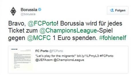 Borussia Mönchengladbach hilft Flüchtlingen