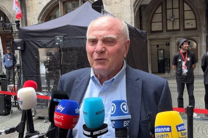 Hoeneß stichelt: "Sagen Sie doch ihre Meinung!"