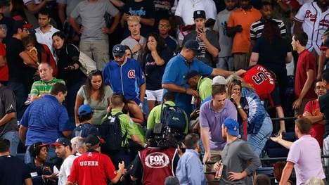 Beim Spiel der Atlanta Braves gegen die New York Yankees kam es zu einem tragischen Unfall